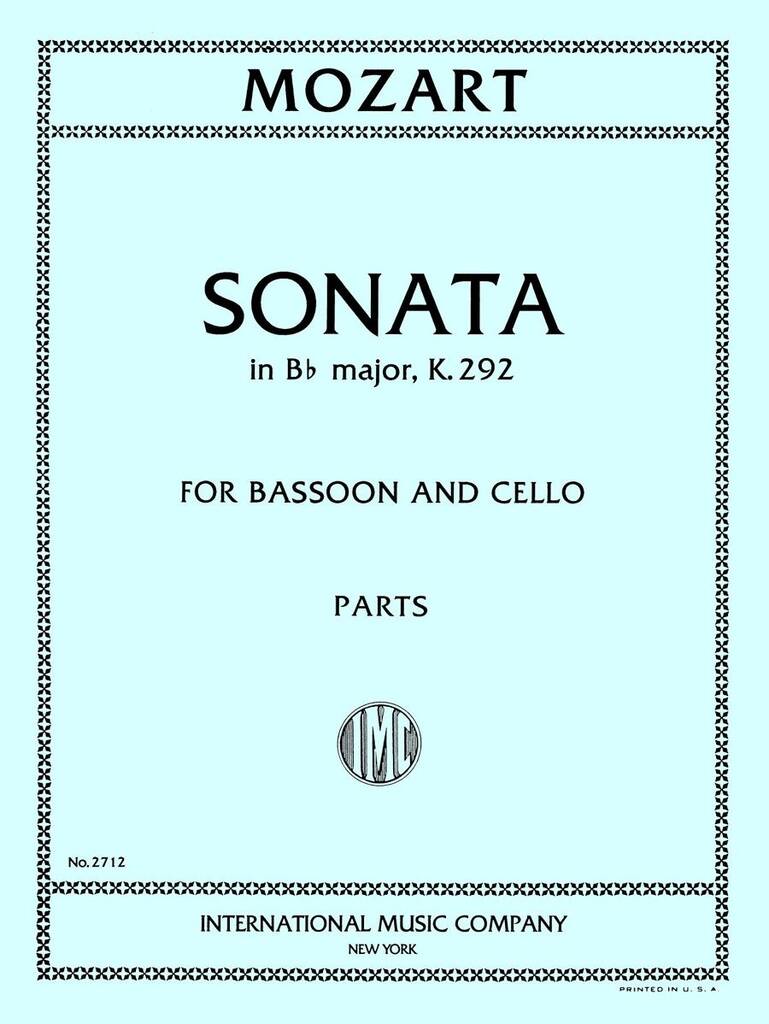 Sonata K 292 Vc E Fag